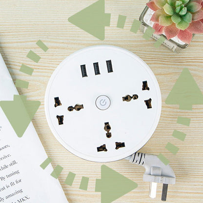 Compact Universal Power Strip Outlet