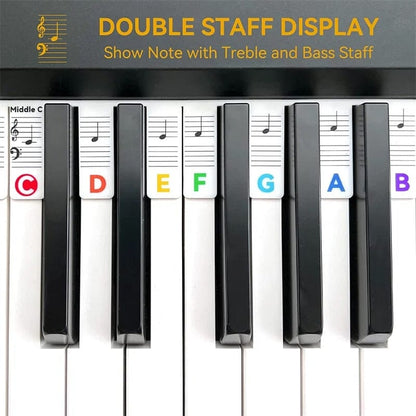 Reusable Piano Key Sticker Labels