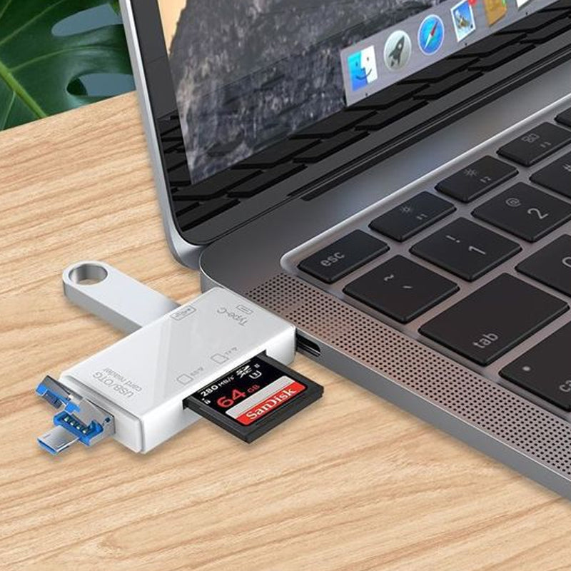 Multi-Function 6-in-1 Memory Card Reader