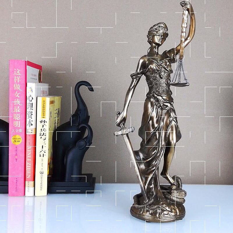 Beautiful Lady Justice Figurine Statue