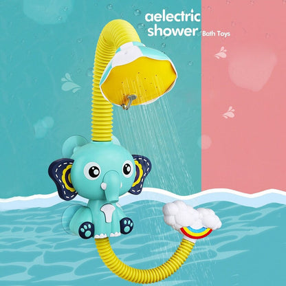 Colorful Elephant Shower Toy for Kids Bath Time Fun