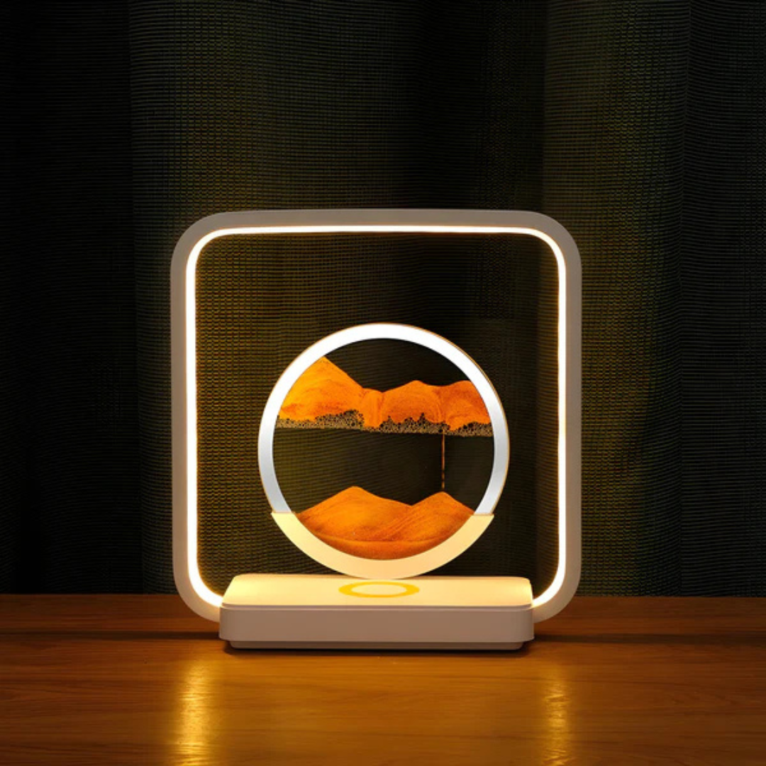 Colorful LED Table Night Lamp with Moving Sand