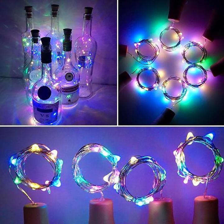 Colorful Glass Bottle Lanterns