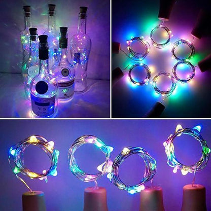 Colorful Glass Bottle Lanterns