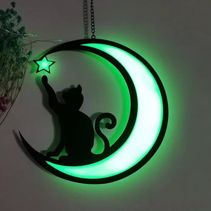 Cute Cat Acrylic Pendant Necklace