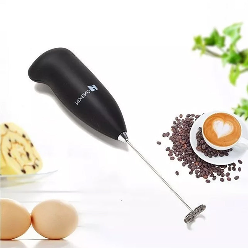 Compact Electric Milk Frother in Stainless Steel - Befez