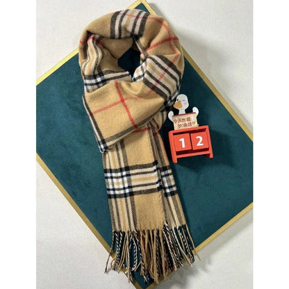 Soft Checkered Cozy Winter Scarf and Neck Wrap