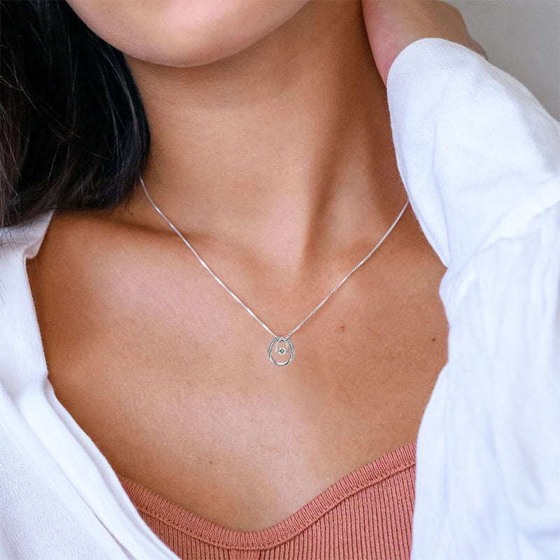 Unique U-Shaped Horse Necklace