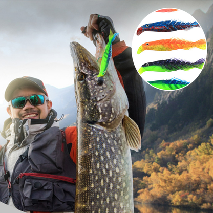 Flexible Segmented Rubber Fish Toy