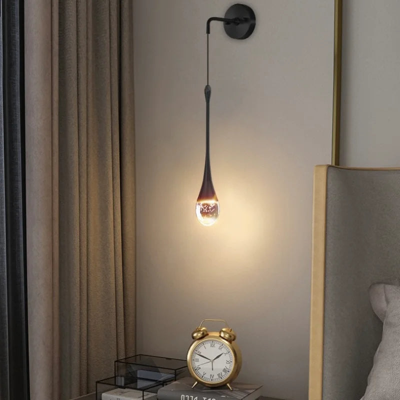 Stylish Glass Pendant Wall Lamp