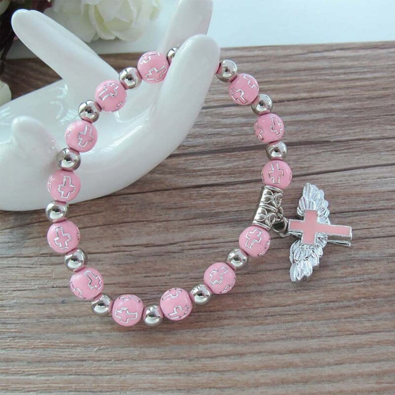 Delicate Wing Shaped Cross Necklace