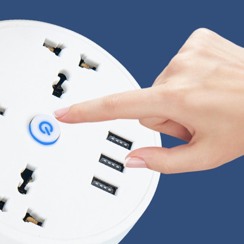 Compact Universal Power Strip Outlet