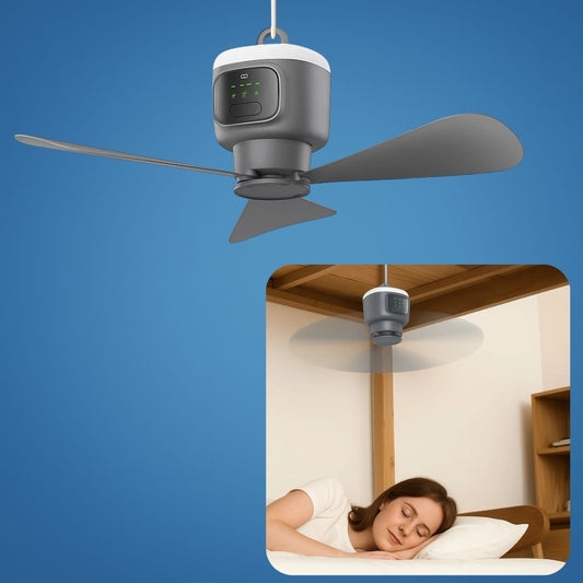 Rechargeable Ceiling Fan with LED Light - Befez