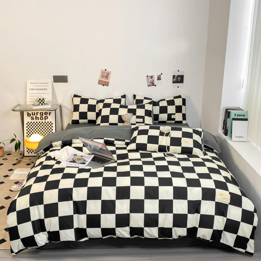 Premium Plaid Duvet Cover Set - Befez