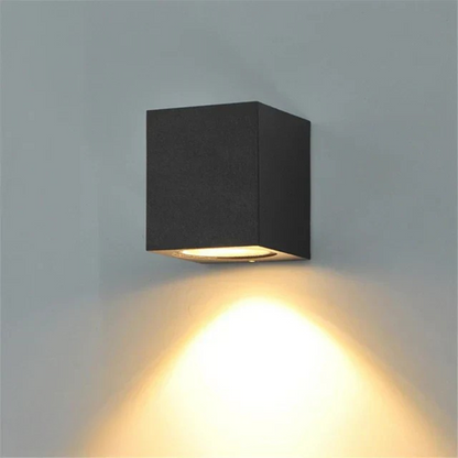 Stylish Outdoor LED Wall Light Black