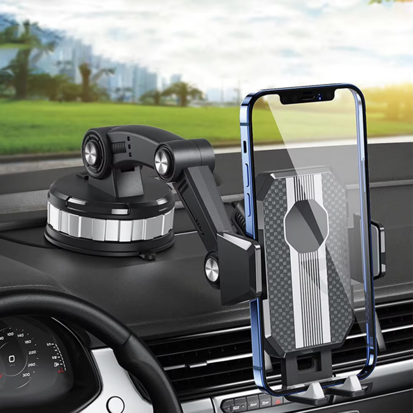 Easy Grip Car Phone Mount with Suction Cup and 360 Rotation - Befez