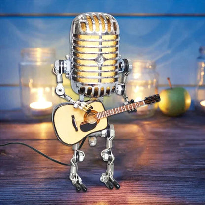 Vintage Style Microphone Robot Toy