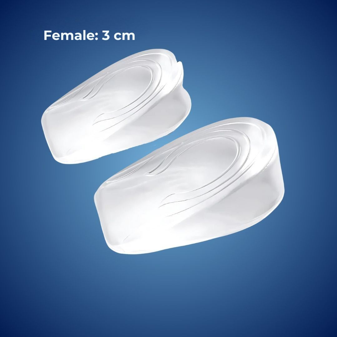 Comfortable Gel Heel Lift Insoles for Pain Relief