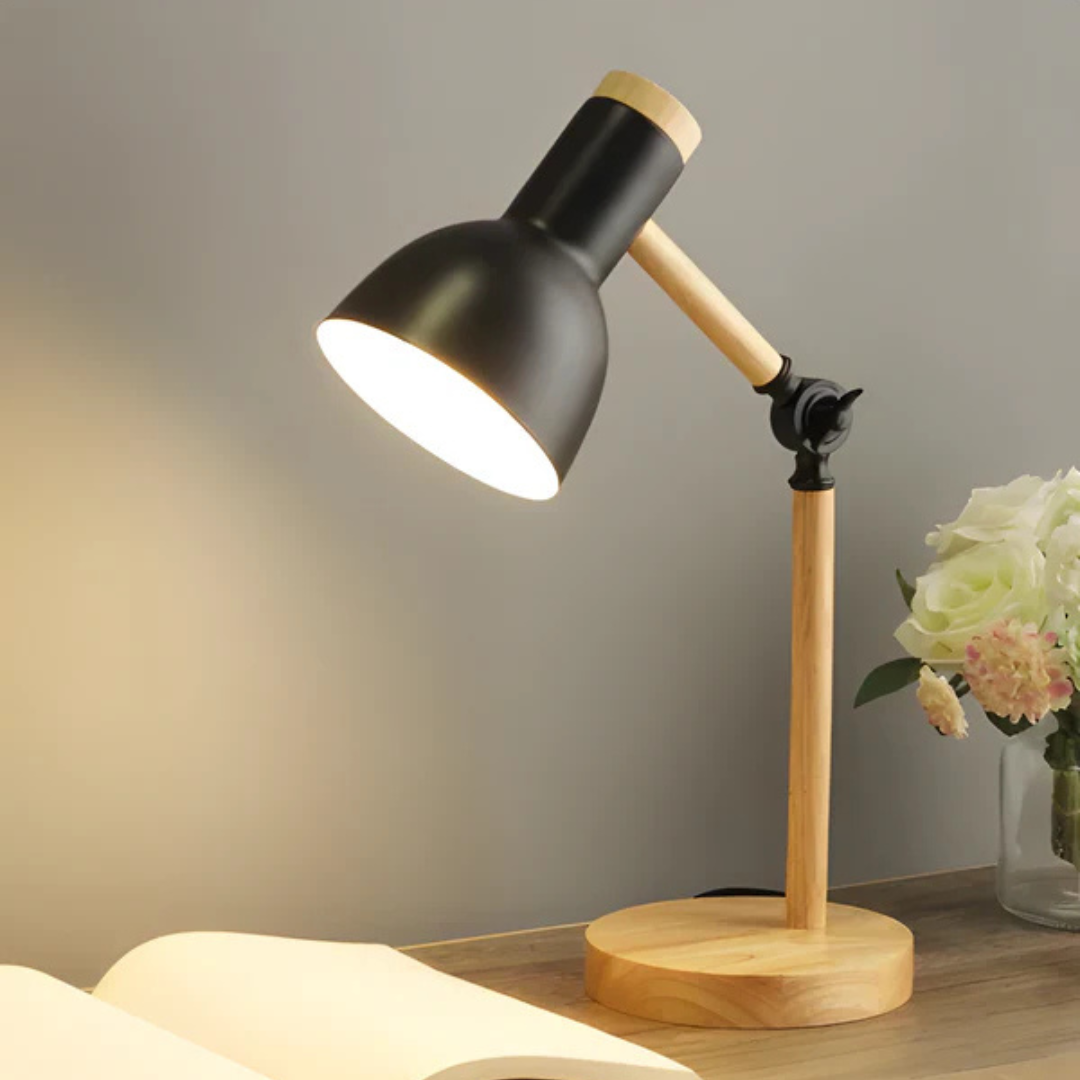 Befez | Wooden Flexible Desk LED Lamp