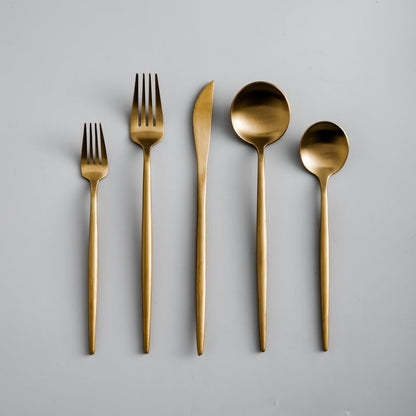 Simple Stainless Steel Silverware Set