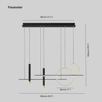 Stylish LED Hanging Light - LumoSphere