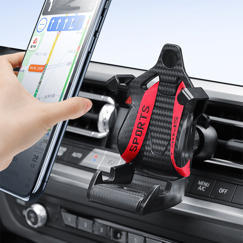 Racing Car Phone Mount with Adjustable Belt