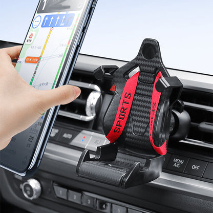 Racing Car Phone Mount with Adjustable Belt