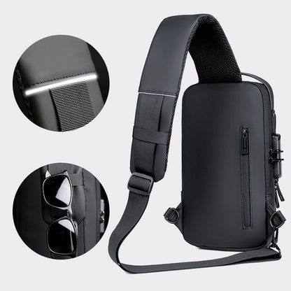 Secure USB Charge Crossbody Athletic Backpack Bag