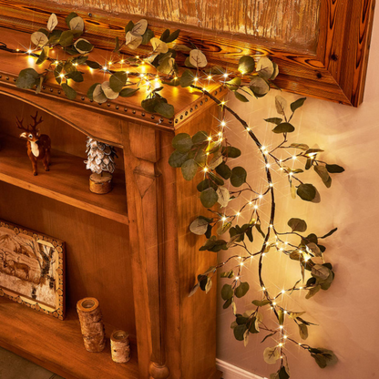 Sparkling Greenery Artificial Branch Decoration