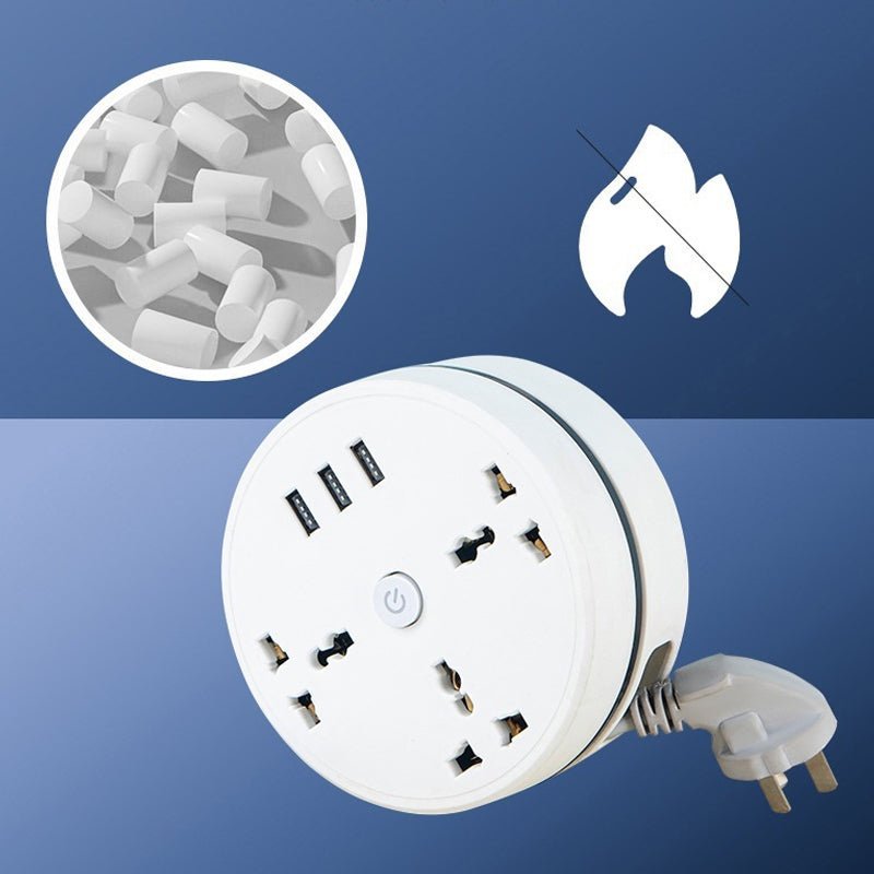 Compact Universal Power Strip Outlet