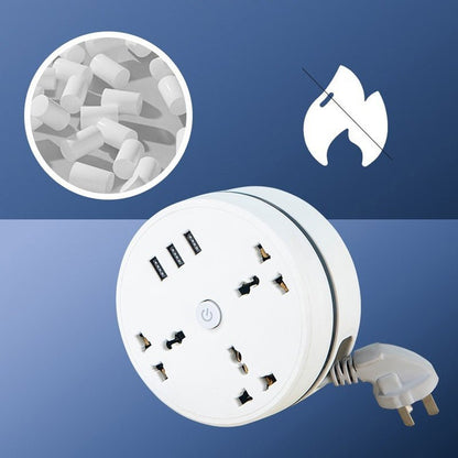 Compact Universal Power Strip Outlet