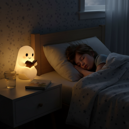 Cozy Table Night Light - Warm Handmade Bedroom Lamp
