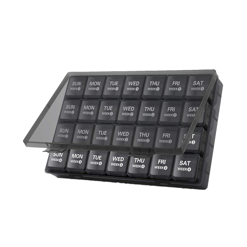 Daily Pill Box with 28 Storage Compartments - Befez