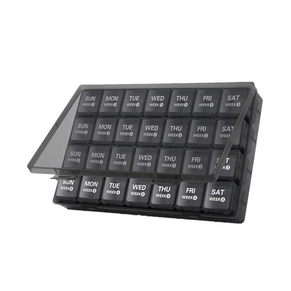 Daily Pill Box with 28 Storage Compartments - Befez
