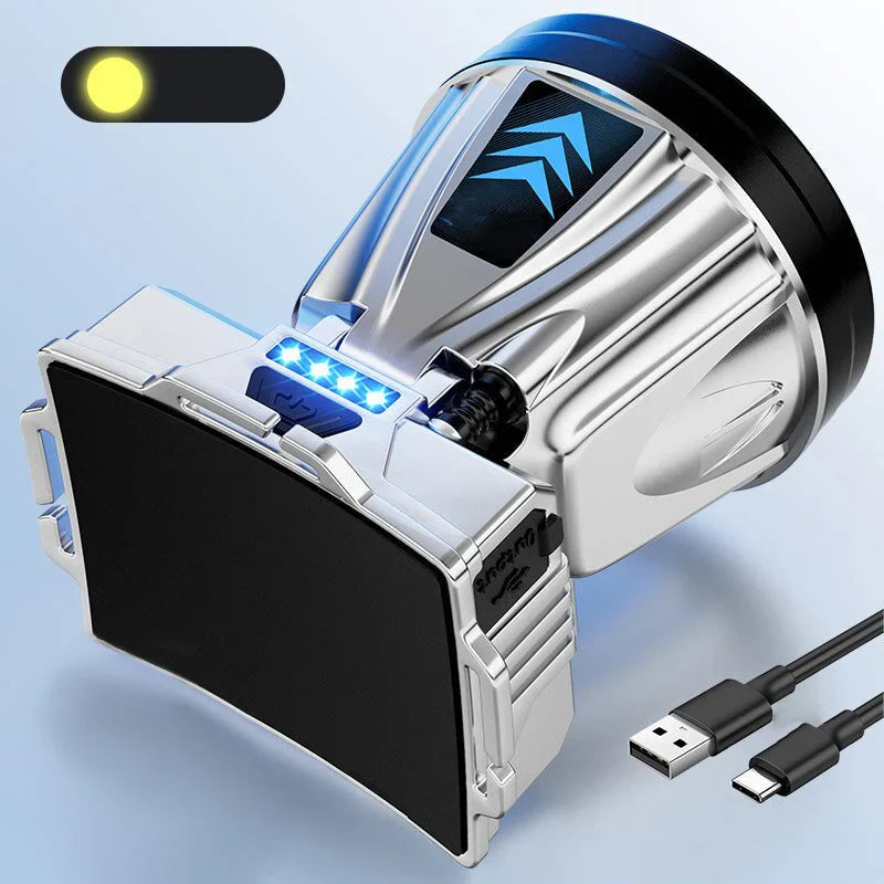 Rechargeable LED Headlamp with USB Charger
