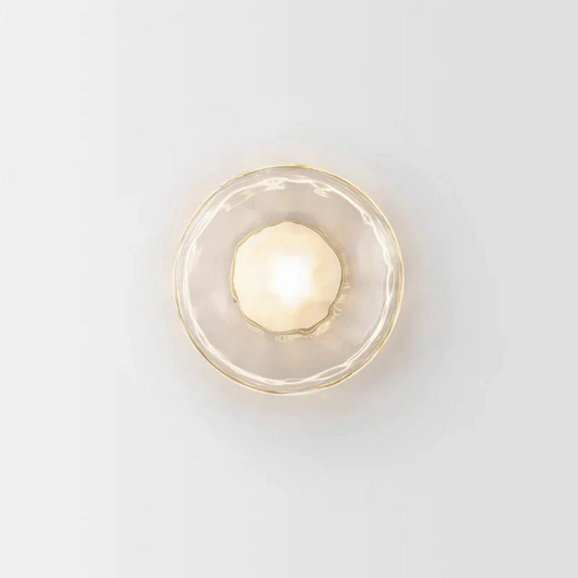 Sleek Glass Contemporary Wall Light - Befez