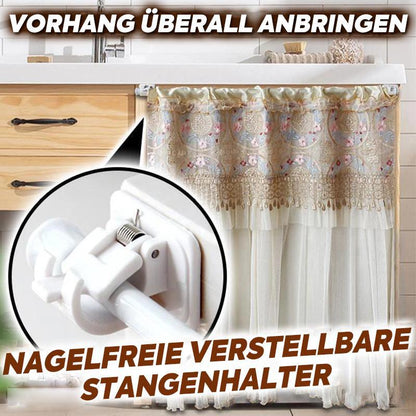 Easy Install No Drill Curtain Rod Brackets