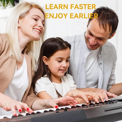 Reusable Piano Key Sticker Labels