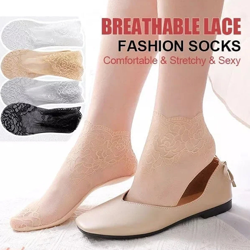 Befez | Women's Elegant Lace Ankle Socks