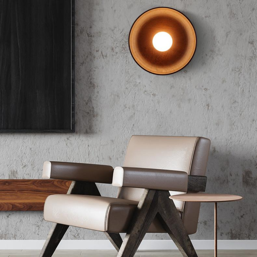 Rustic Wood Wall Light