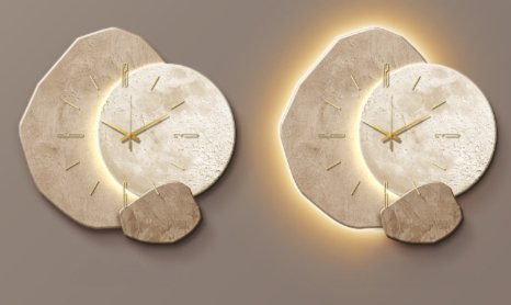 Simple Modern Wall Clock in Nordic Style