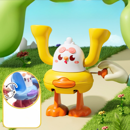 Colorful Hand Crank Tumbling Toy