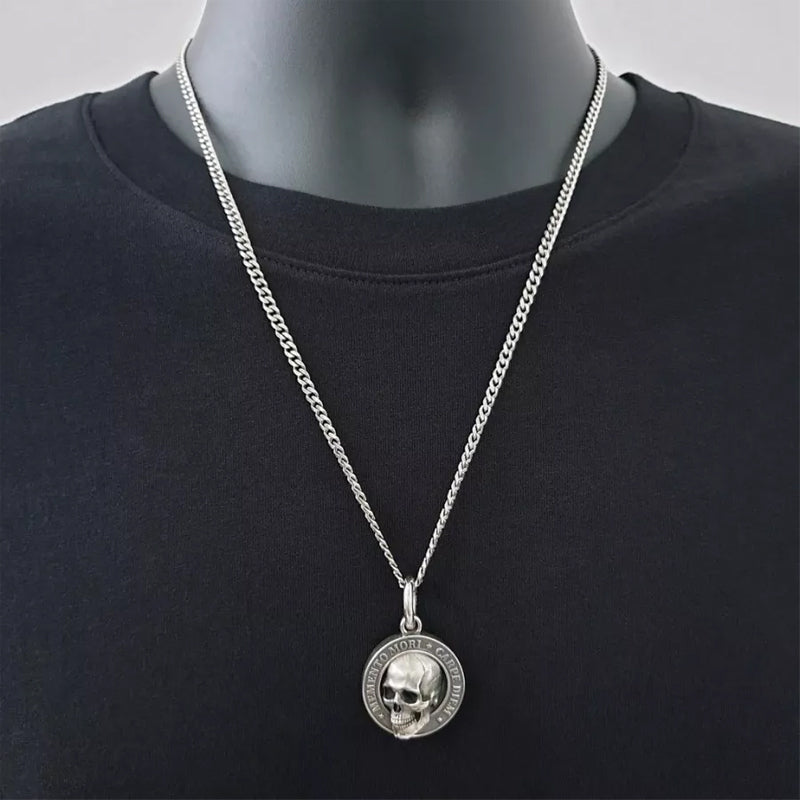 Tough Skull Pendant in Stainless Steel