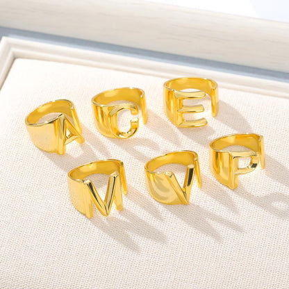 Personalized Alphabet Letter Ring - Befez