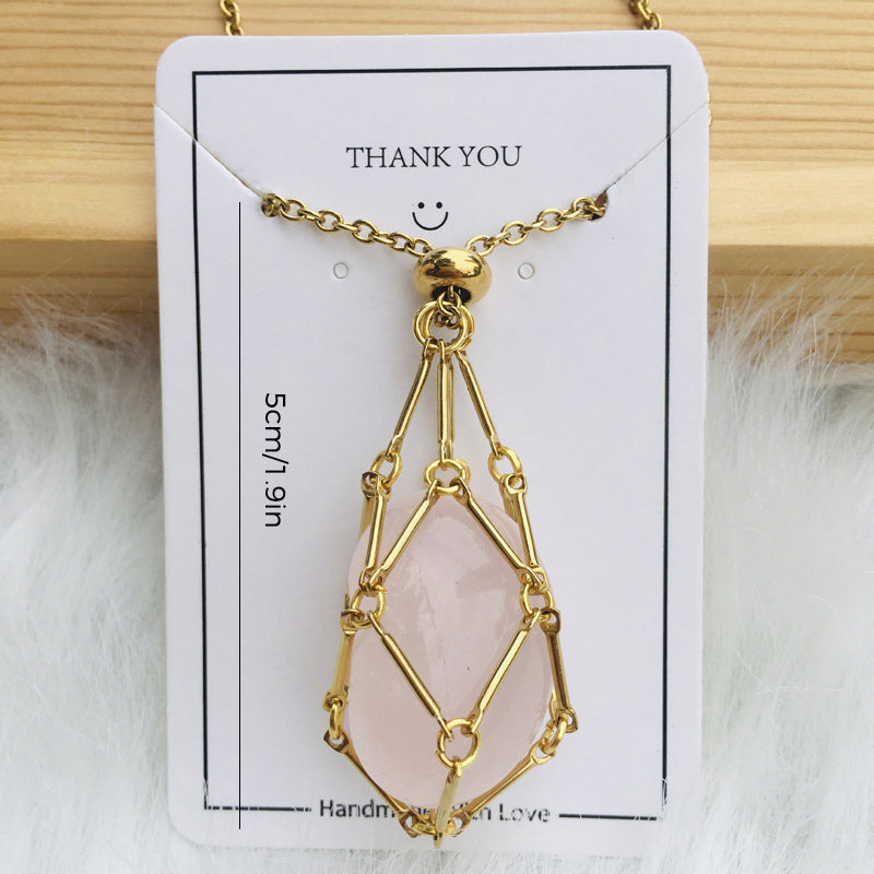 Sparkling Gemstone Pendant Necklace