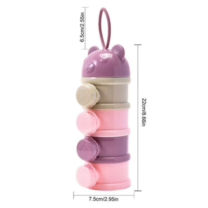 Baby Food Container - Convenient Stackable Powder Storage