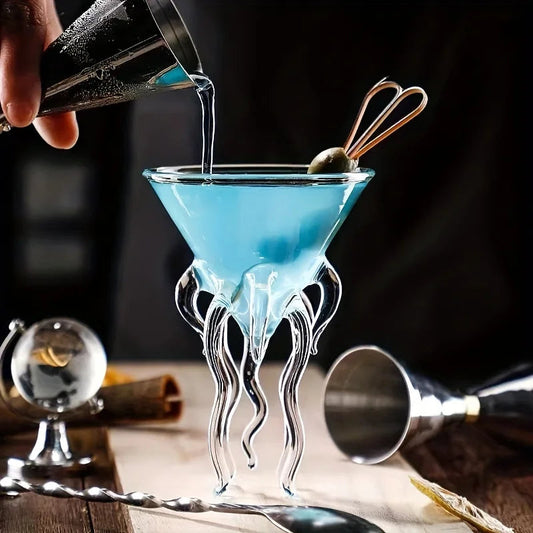 Colorful Ocean Octopus Cocktail Glass - Befez