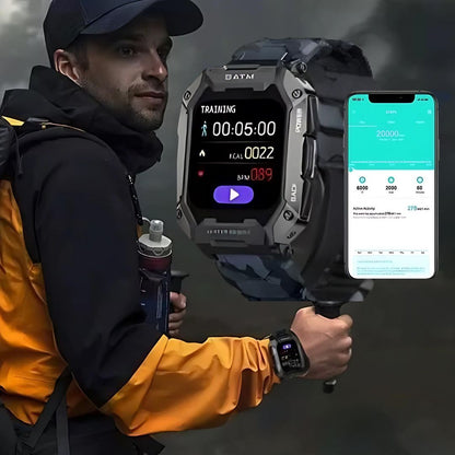 Rugged Outdoor Smartwatch with GPS Fitness Tracking