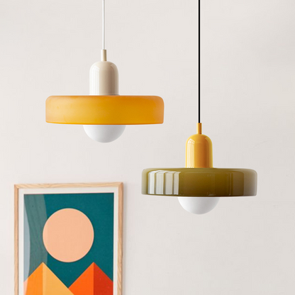 Colorful Glass Hanging Light Fixture