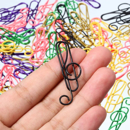 Colorful Metal Paper Clip Music Notes